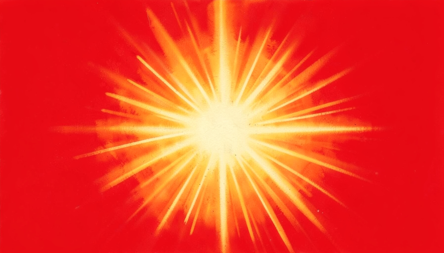 Matte gouache painting of warm amber and gold light radiating outward, suggesting healing and transformation